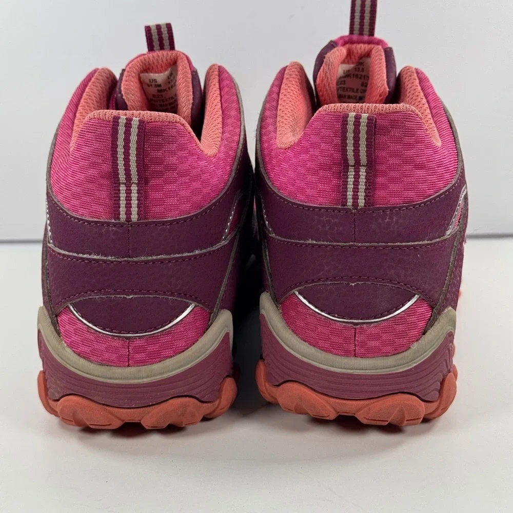 Merrell Kids Waterproof Hiking Boots Purple Pink MK162178 Size 1.5M Mid Trail